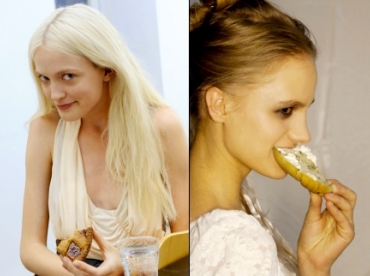 Le petit déjeuner des mannequins