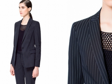 Blazer à rayures tennis Zara