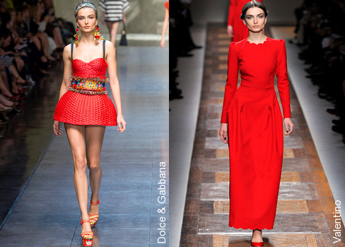 Andreea Diaconu - Dolce & Gabbana et Valentino
