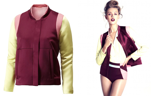 Blouson color block H&M