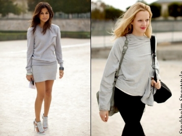 Le sweat gris, must have de l'hiver 2010