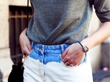 Le jean large blanc