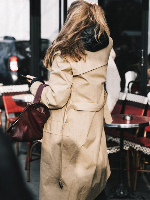 Doudoune + trench = le bon mix
