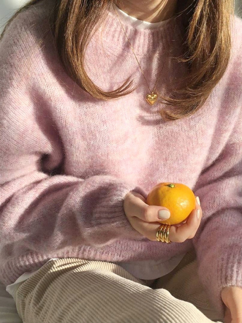 Oui au duo rose mousseux/velours vanille !