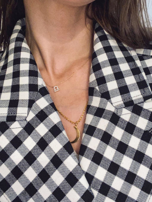 Oui aux duos mariant vichy et dlicats bijoux dor !
