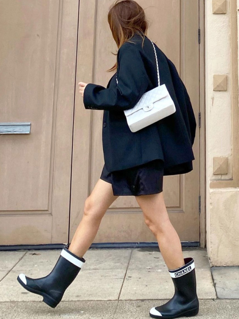 Quand la botte de pluie se fait chic...