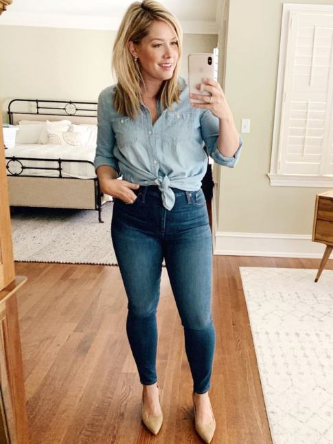 Rien de tel qu'une paire d'escarpins pour upgrader un look casual !