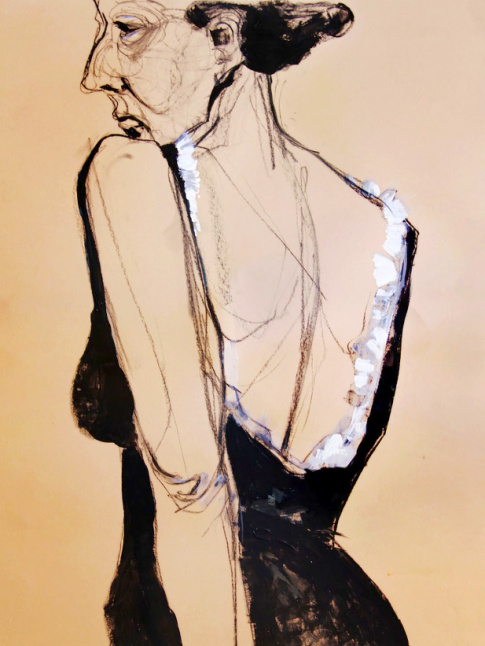 Mlant laideur gracieuse et sensualit fane, ce portrait meut