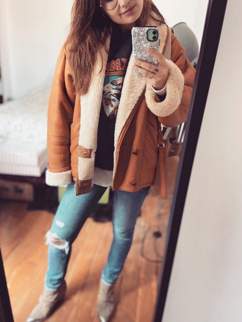 Wanted : une veste en peau laine vintage !