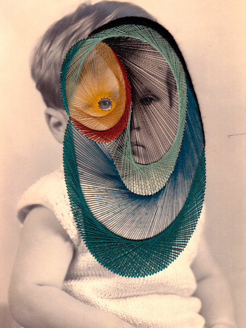 Mlant tissages et portraits anciens, les photosculptures de Maurizio Anzeri ne laissent pas indiffrents