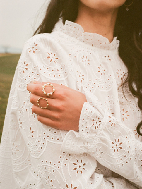 Wanted : une blouse bien coupe en broderie anglaise !