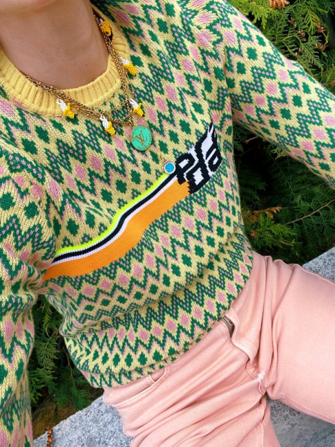 Vert fougre + rose ple + jaune = le bon mix
