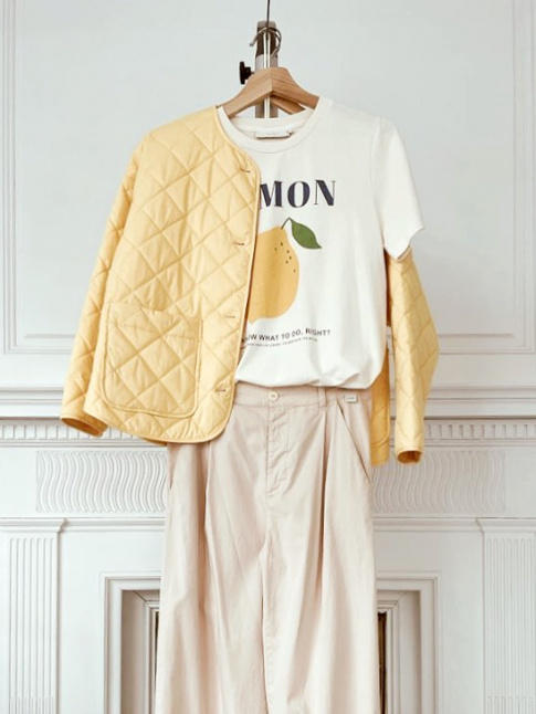 Et si l'on mariait grge, blanc et jaune ple ?