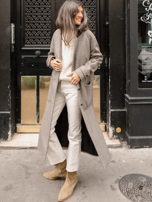 Envie de santiags  porter avec un long manteau aux manches raglans !