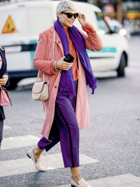 Rose + rose orang + violet + grge = le bon mix