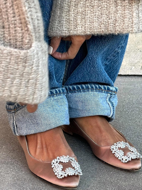 Oui au jean boyfriend rchauffant une paire de ballerines ultra chics !