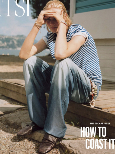 Jean boyfriend + tee-shirt marinire = le bon mix