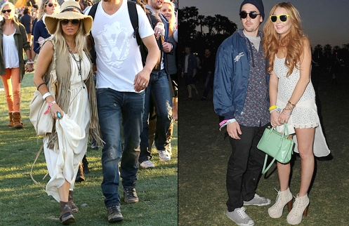 Coachella 2012 - Fergie & Lindsay Lohan