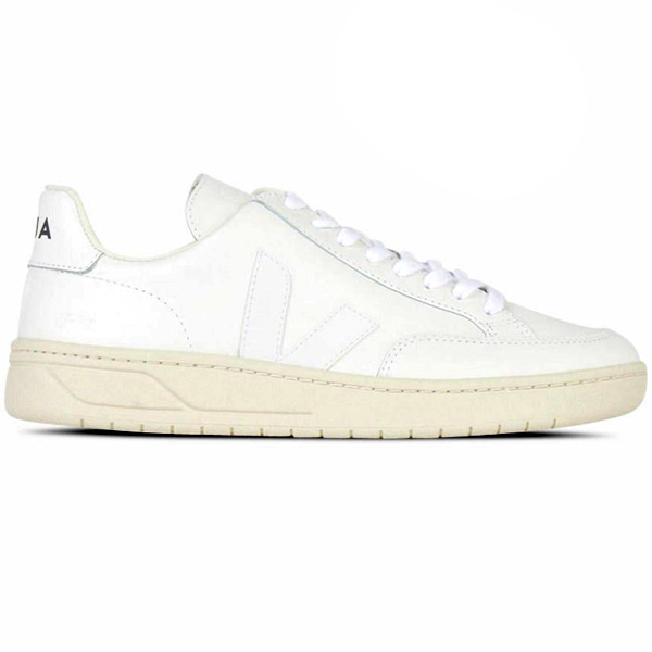 Baskets basses V-12 cuir Veja blanc