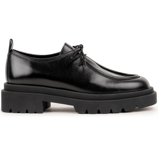 Derbies noires Cuir d Agneau