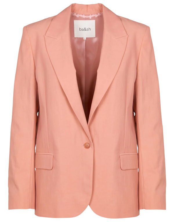 Blazer col tailleur | rose