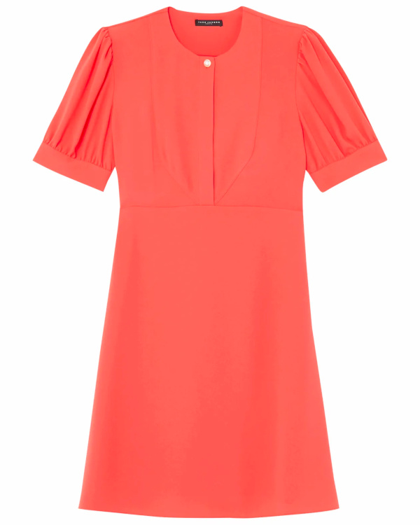 Robe courte trapze | Orange