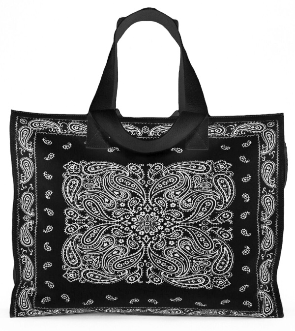 SAC CABAS COTON RECYCL noir