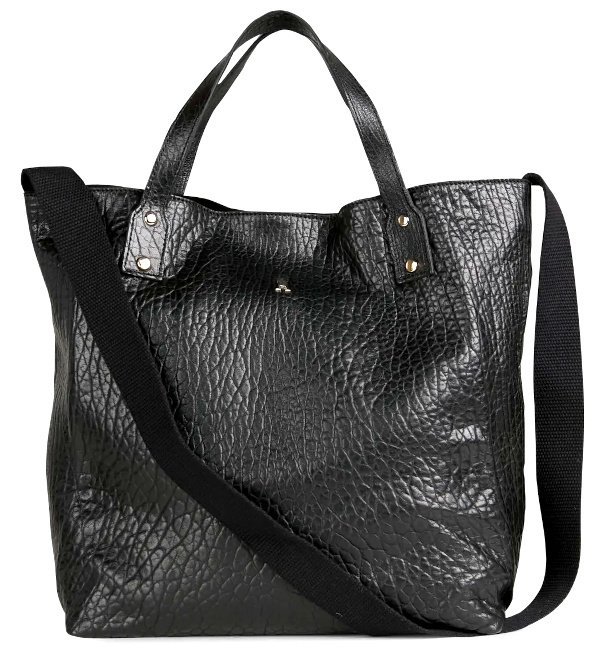 Sac cabas en cuir | Noir