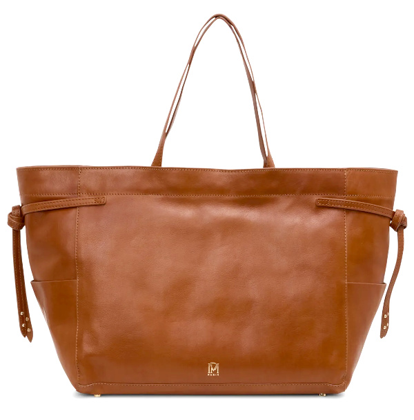 Grand sac cabas en cuir | Beige