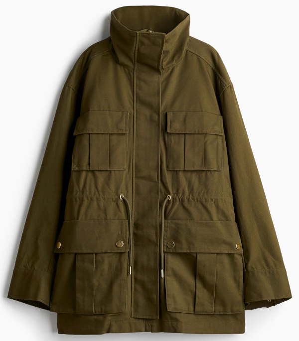 VESTE CARGO OVERSIZE kaki