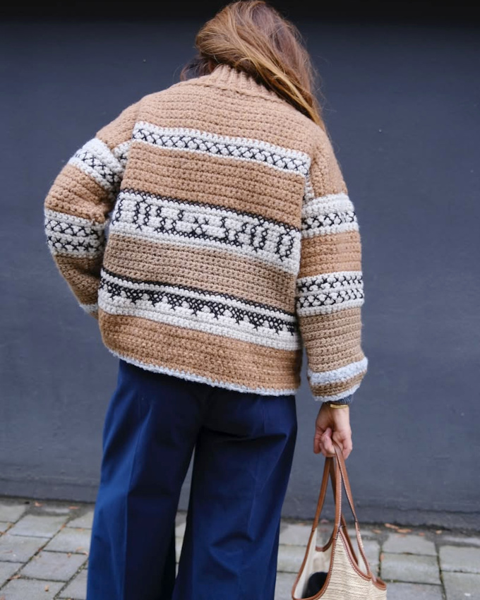 Envie d'un épais gilet tricoté à la main !