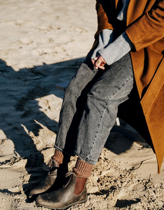 Rien de tel qu'un manteau long pour réchauffer avec style un look casual !