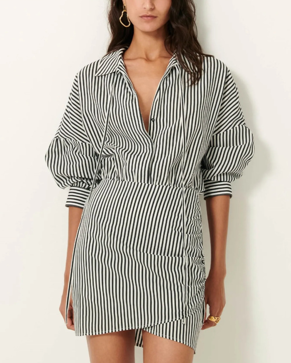 Robe Laurel Rayures | Noir
