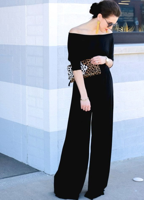 Combinaison noire look mariage