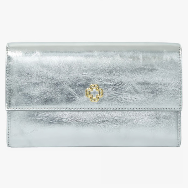 Pochette en cuir - Argent