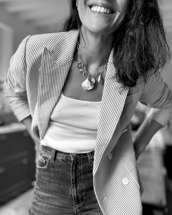 Les rayures bleues et blanches : l'atout fraîcheur des blazers estivaux !
