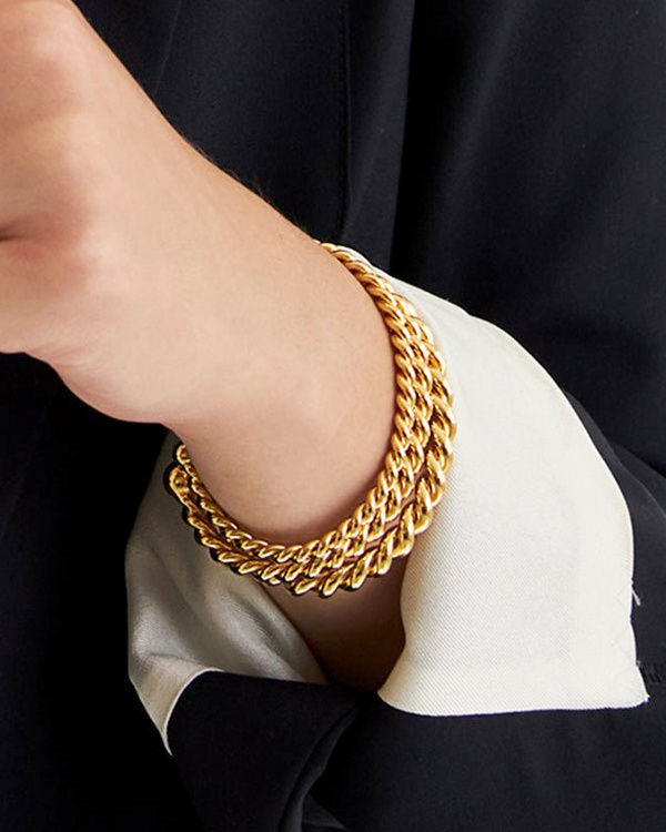 Bracelet jonc dor