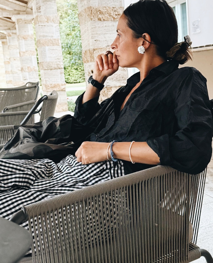 Vichy + look casual élégant = le bon mix