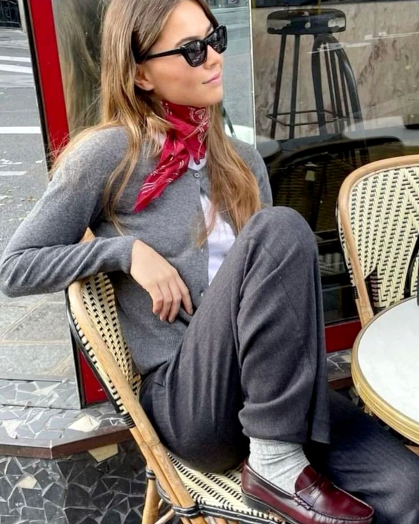 Gilet gris + pantalon gris