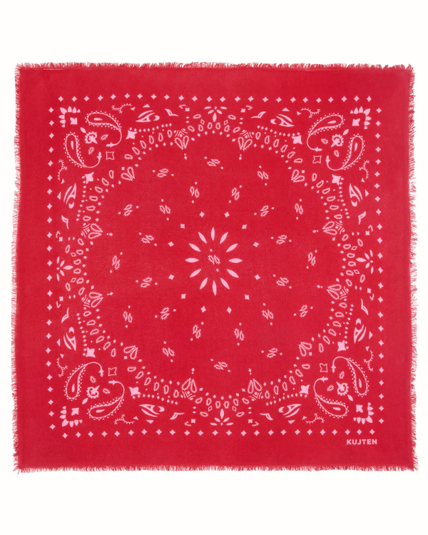 Grand bandana cachemire imprimé