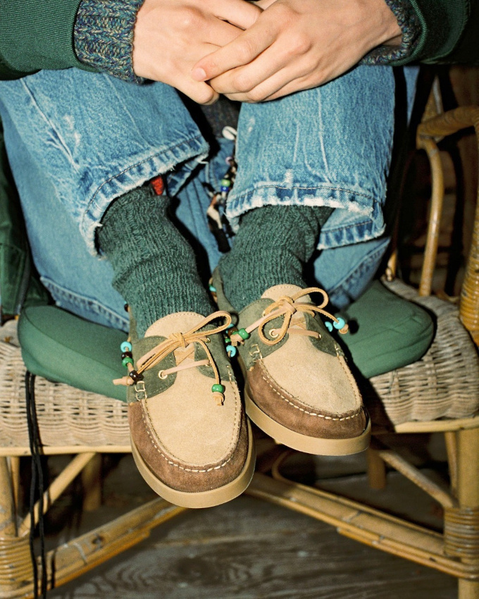 Chaussettes épaisses + chaussures bateau = le bon mix