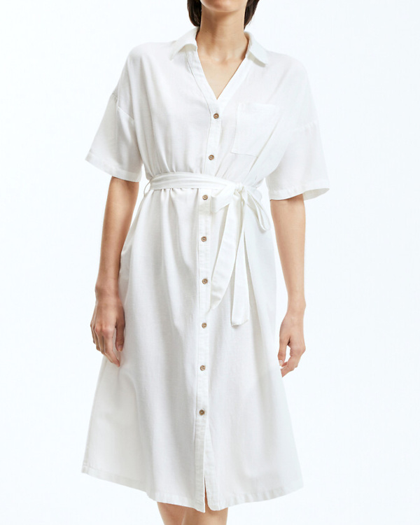 Robe chemise blanche
