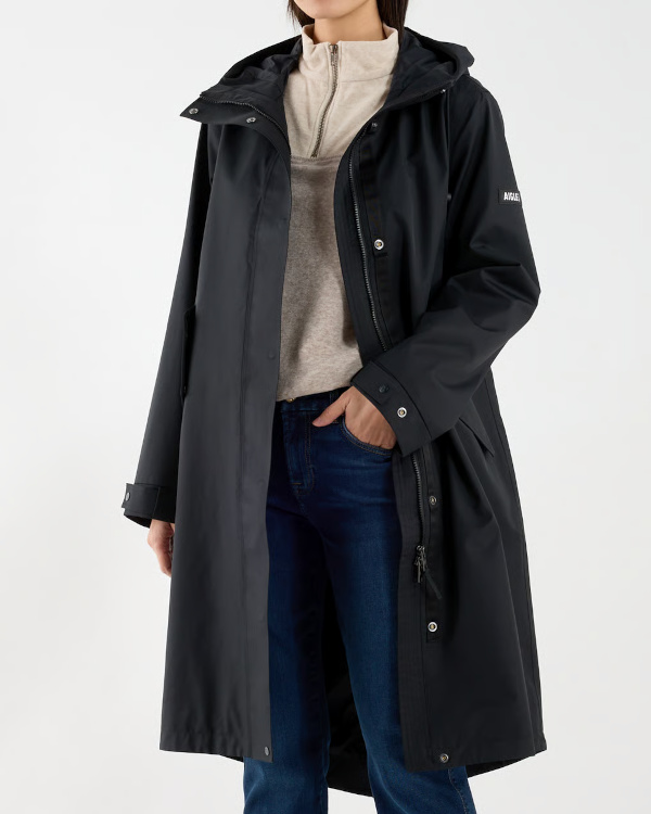 Parka Fishtail imperm�able | Noir