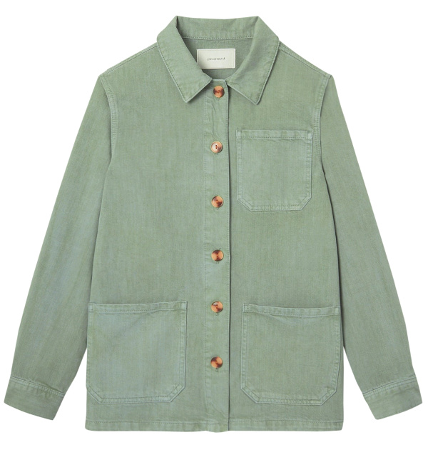 Veste surchemise kaki