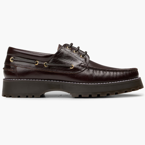 Derbies à lacets unies en cuir - Marro