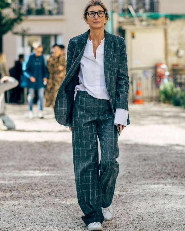 Total look carreaux verts