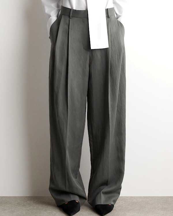 PANTALON DÉCONTRACTÉ LARGE ET FLUIDE