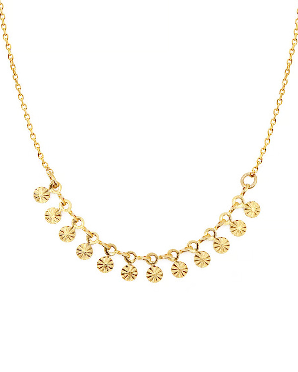Collier (intemporel) doré à l'or fin - Doré